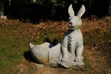 兔子石雕