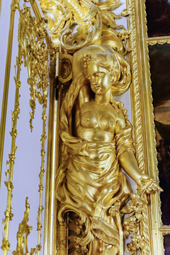 宫廷鎏金浮雕雕塑
