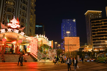 澳门建筑 澳门夜景 高清