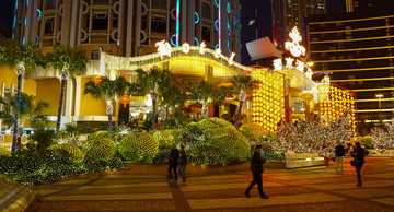 澳门建筑 澳门夜景 高清