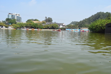 隐贤山庄水面湖面