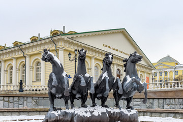 莫斯科奔马雕塑