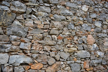 石墙素材农村石墙