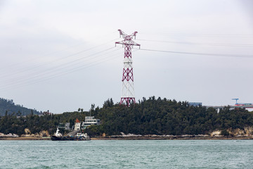厦门跨海高压电线塔
