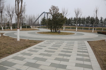 公园地砖