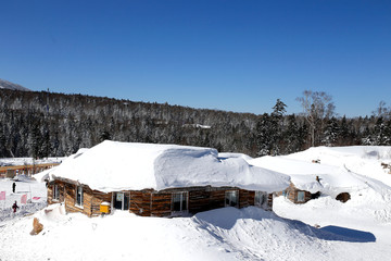 雪乡全景 中国雪乡 雪乡