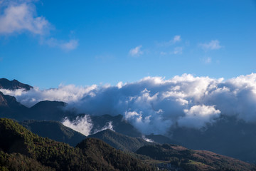 云南轿子雪山云海