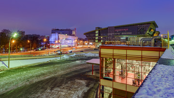 莫斯科奥林匹克大街夜景