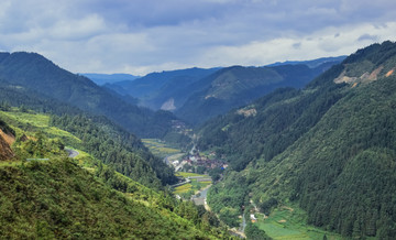 锦屏县平秋镇贵州北部乡村风光