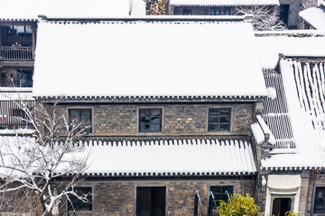 俯瞰雪后的老门东