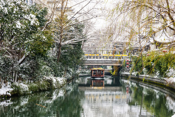 雪后的秦淮河