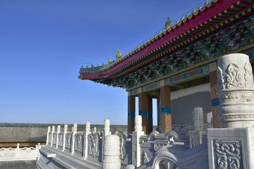 蒙古宫殿屋檐