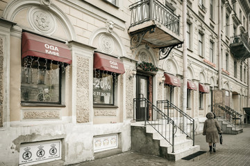 圣彼得堡沿街商铺门面