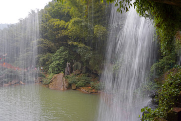 赤水四洞沟 水帘洞瀑布水帘景观