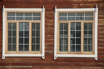 木屋玻璃方窗户背景