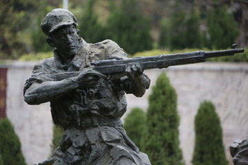 军人雕塑 革命军人 战争雕塑