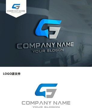 GS字母LOGO设计