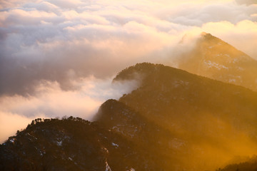 泰山云海 日出 泰山旅游