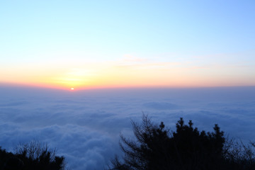 泰山云海 日出 泰山旅游