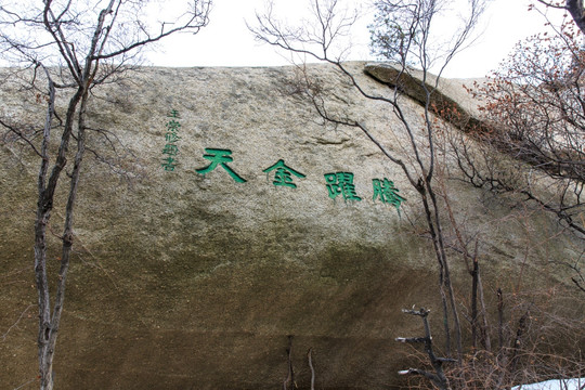 华山 摩崖石刻 腾耀金天