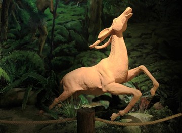 奔跑的鹿 雕塑 泥塑