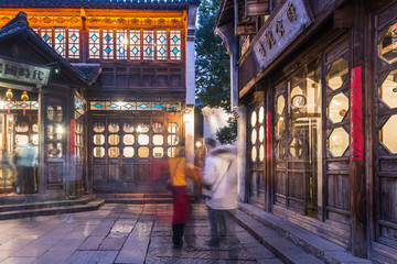 乌镇西栅景区夜景