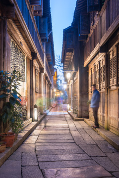 乌镇西栅景区夜景