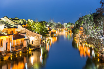乌镇西栅景区夜景