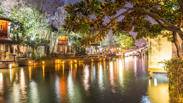 乌镇西栅景区夜景