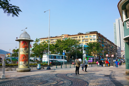 街景 澳门街景 街头