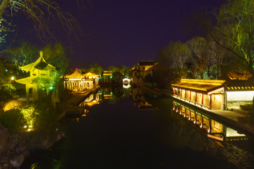 济南大明湖夜景 （1）