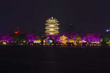 济南大明湖夜景 （13）