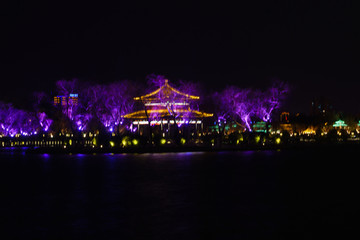 济南大明湖夜景 （24）