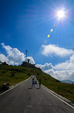 阳光 道路