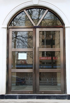 拱形铝合金玻璃门