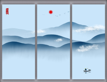 蓝调水墨