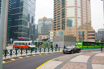 交通 街景 澳门街景