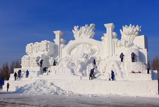 太阳岛雪雕