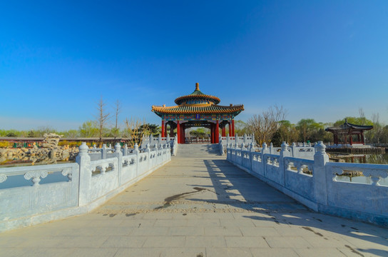 仿古亭子 唐山世园会景点