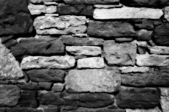 黑白石材墙