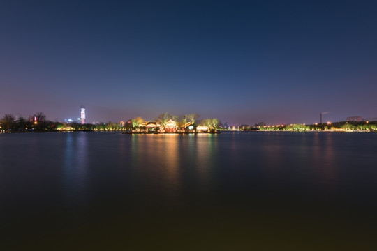 济南大明湖夜景 （6）