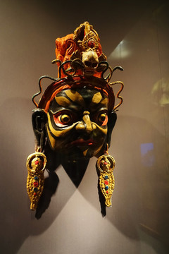 大黑天护法神面具 西藏博物馆