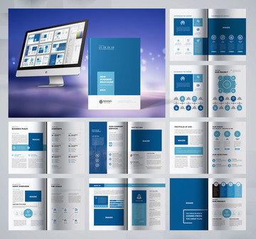 蓝色画册 商业计划书 投资画册