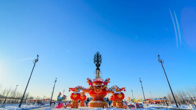 冬景 花灯