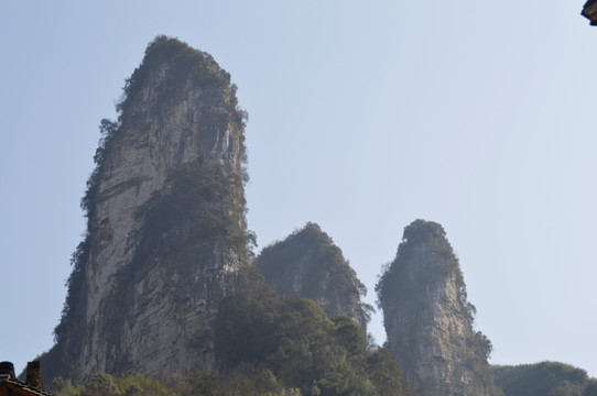 德夯苗寨盘古峰景色