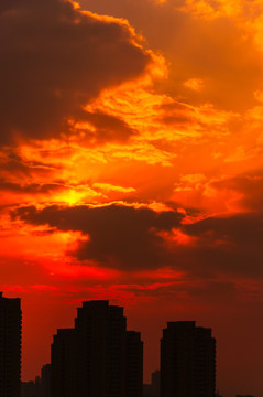 夕阳 朝阳 晚霞 朝霞