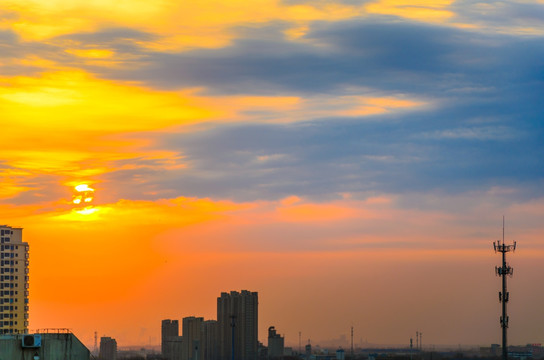 夕阳 朝阳 晚霞 朝霞