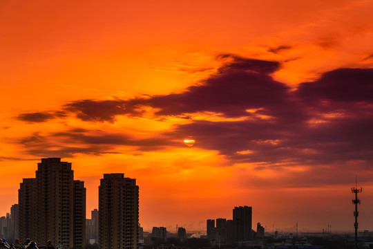 夕阳 朝阳 晚霞 朝霞