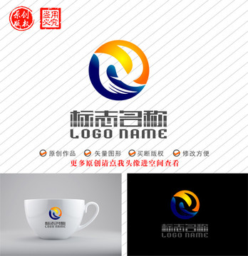 RX字母XR标志飞鸟logo