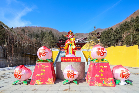 本溪财神寺 财神像 本溪财神庙